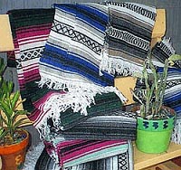 Mexican Made falsa, Yoga, Sarapes Mexican Blankets