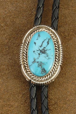 Details about   Southwestern Native American Indian Turquoise Sterling Silver Spur Bolo Tie JVT 