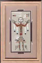 Navajo Framed And Matted Sand Paintings