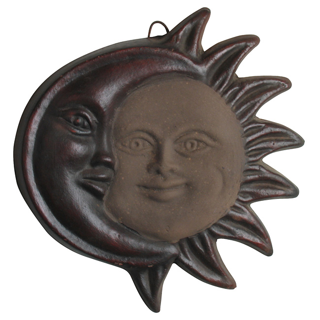 Brown Terra Cotta Eclipse Wall Hanging
