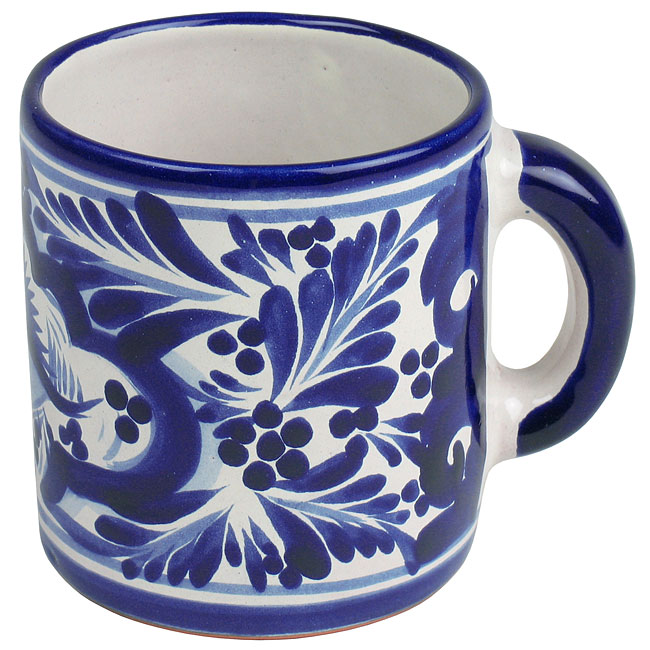 Talavera Blue & White Coffee Mug