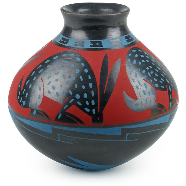 Mata Ortiz Southwest Jack Rabbit Pot