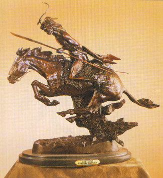 Bronze Cheyenne Statue By Fredrick Remington