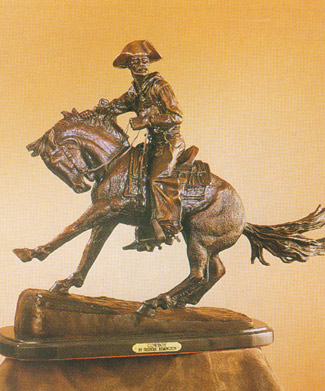 Bronze Cowboy Statue by Frederic Remington