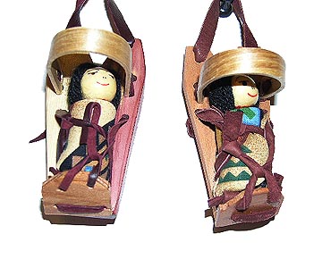 Navajo Cradleboard Doll Ornaments