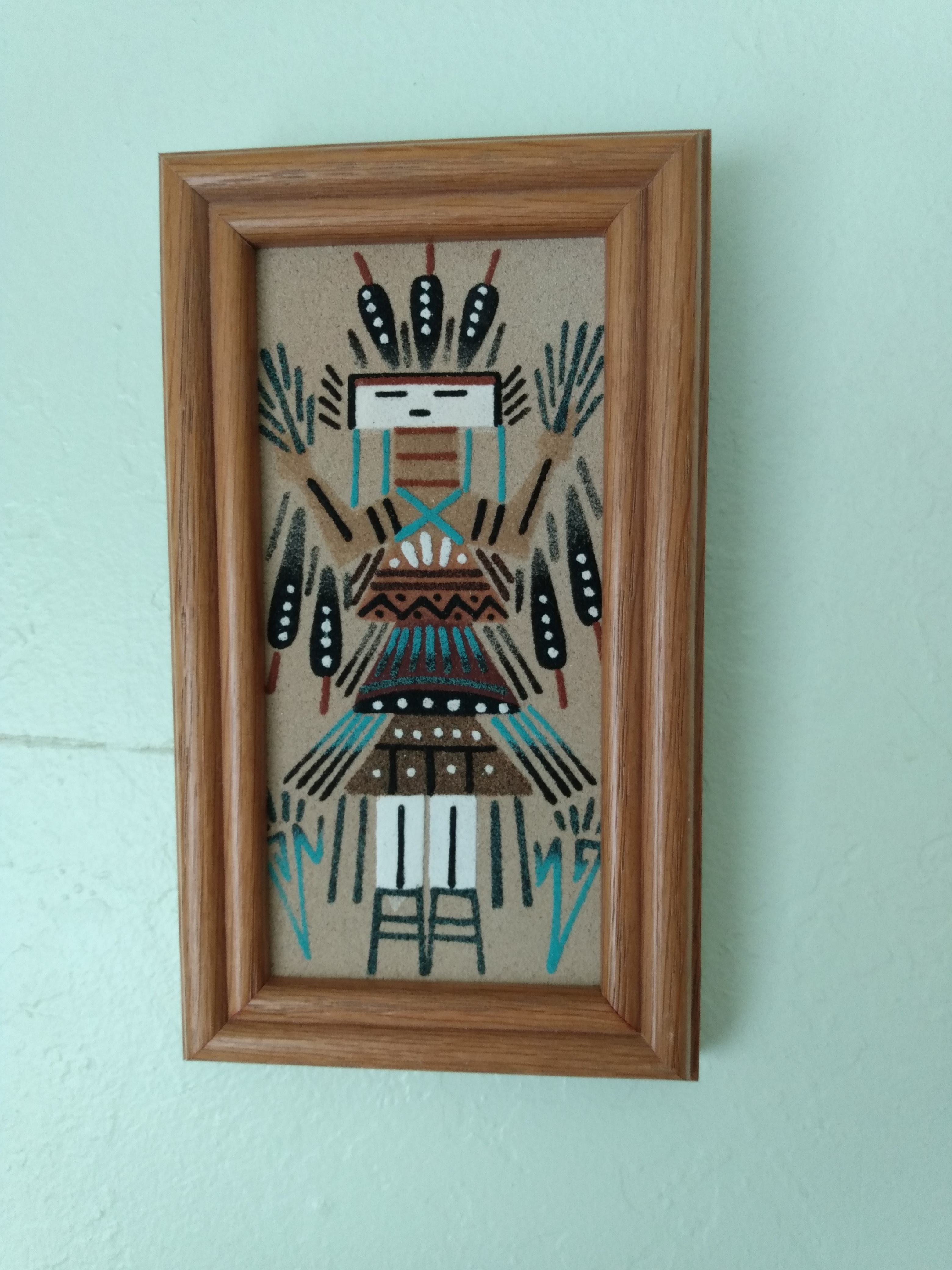 Navajo Framed 3x6 Yei Sand Paintings