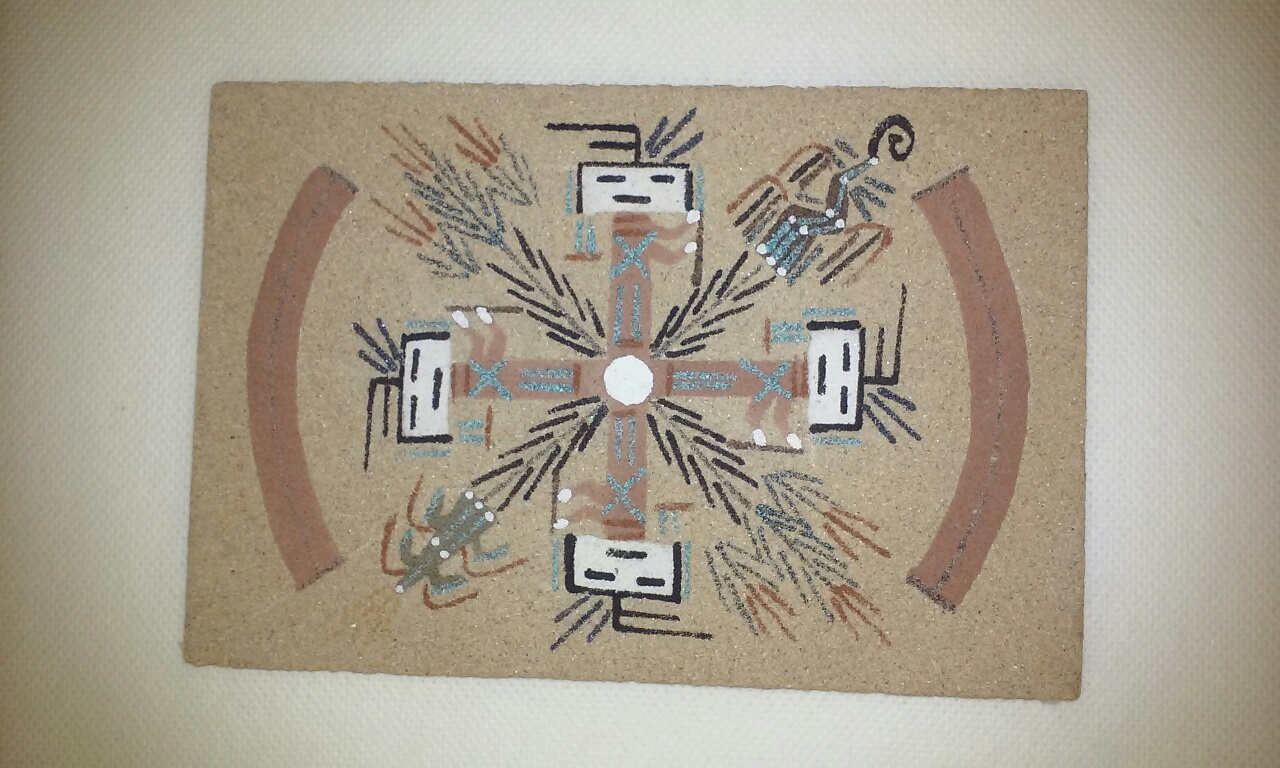 Navajo Whirling Yei Sand Painting