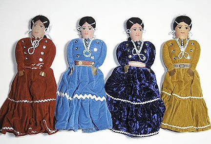 10 inch Navajo Doll in Velveteen Dress