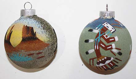 Navajo Sand Painted Ornament