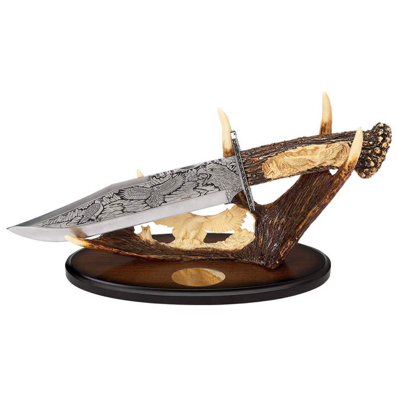 Decorative Knife with Wolf Artwork