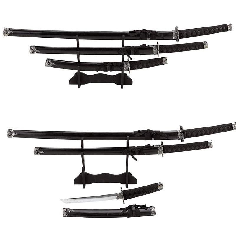 Katana-Style 3pc Sword Set