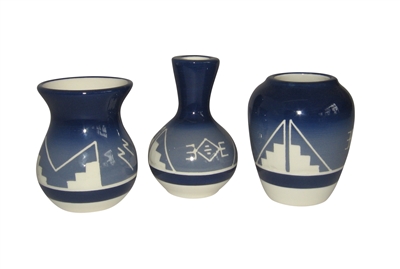 Sioux Pottery's design gallery - Oglala Blue Pottery collection