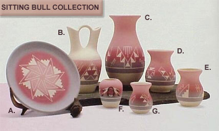Sitting Bull Design-Flower Vase