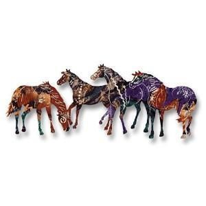 Painted Ponies Metal Wall Hanging