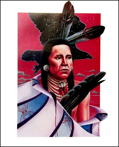 Native American Warrior art print