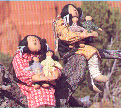 Hand sewn Navajo storyteller doll